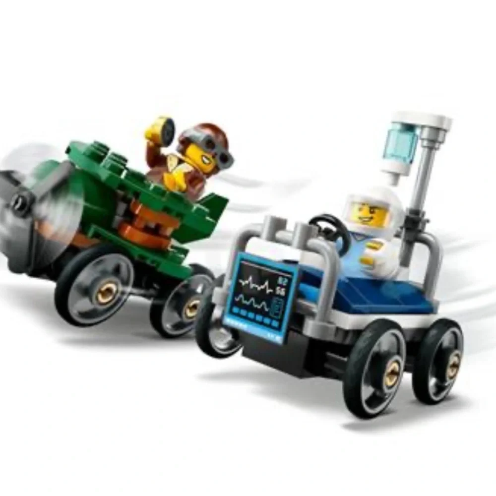 LEGO city set 60459 Airplane vs. Hospital Bed Race Car Pack new in sealed box